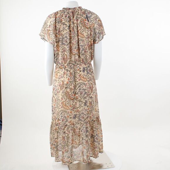 INC International Concepts Tiered Midi Dress Vanilla Chai 14 - Picture 3 of 5